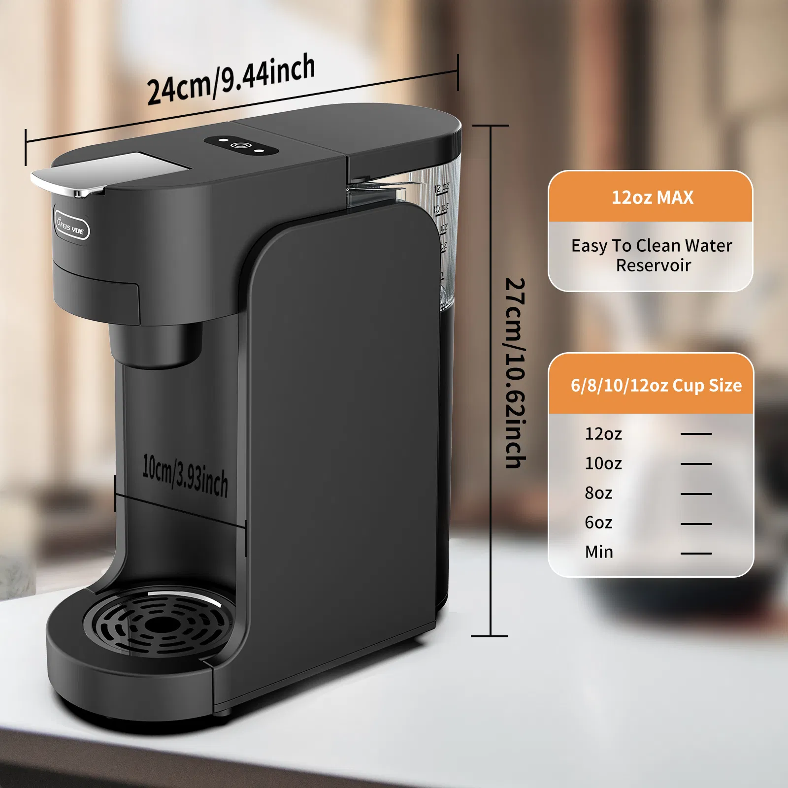 Retro Mini Capsule Coffee Machine - Automatic Home Brewing for Italian Espresso &amp; American