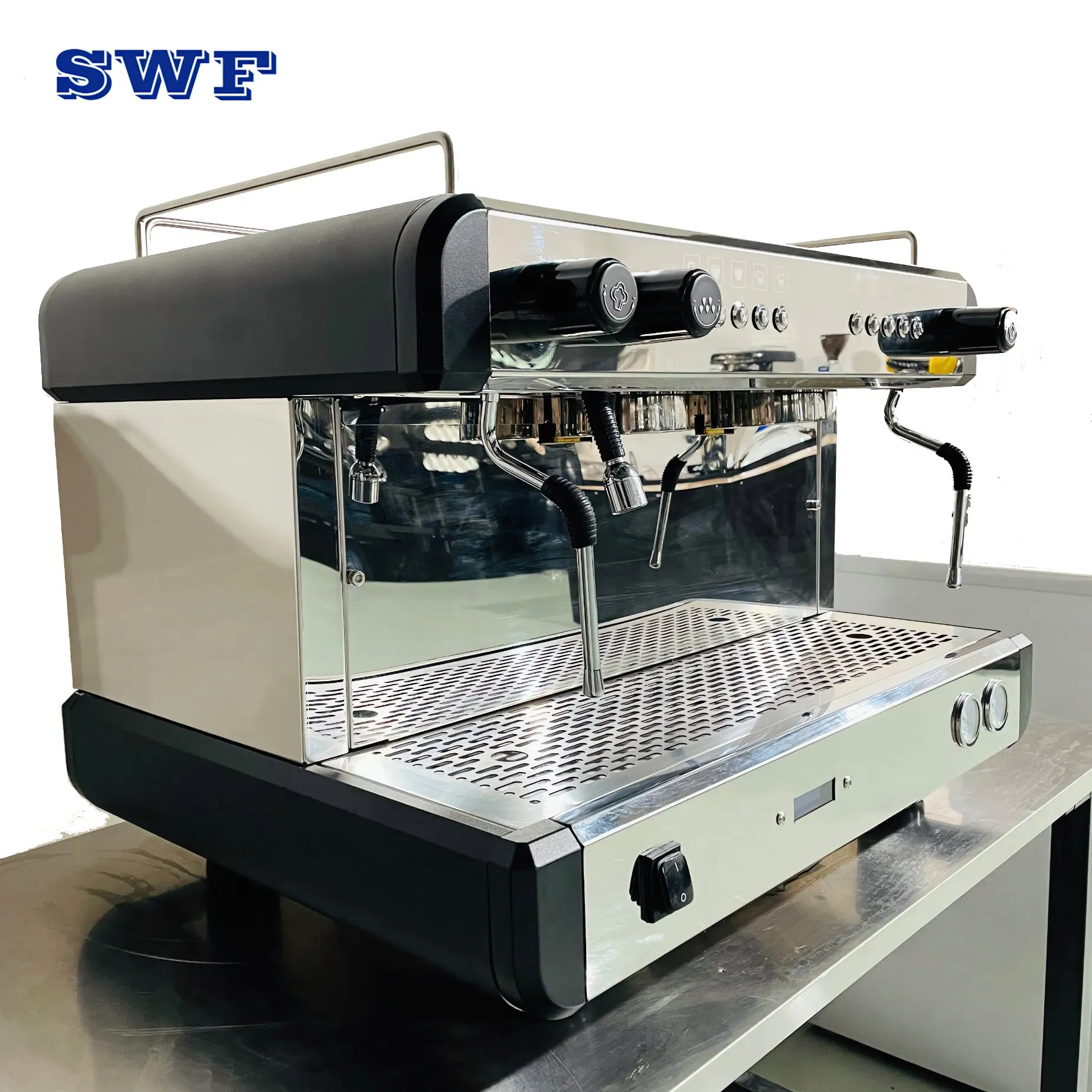 Professional Kaffeemaschine Italy Commercial Double Head Industrial Cappuccino Espresso Coffee Machine