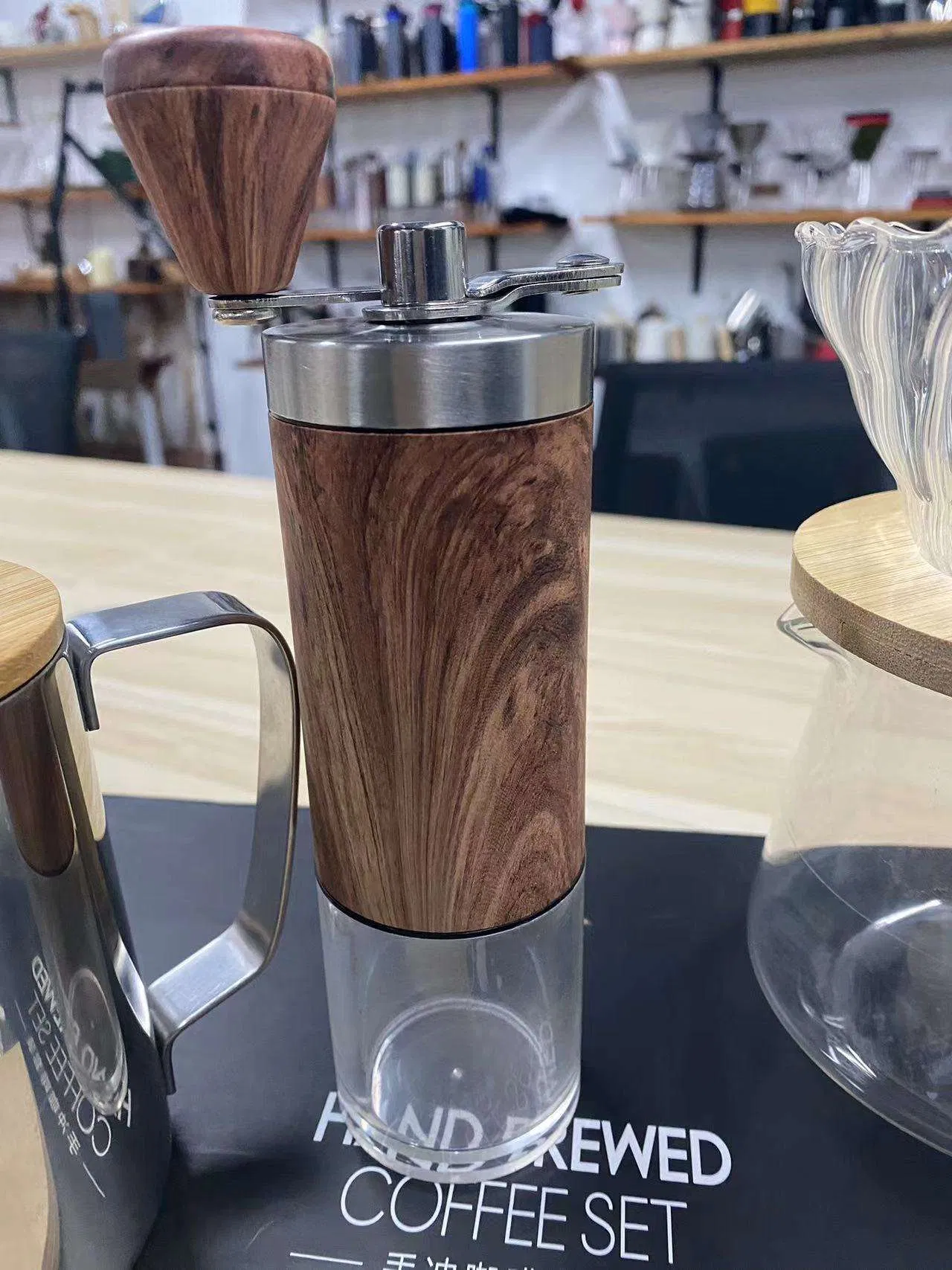 Manual Cottee Grinders Low Price Stainless Steel Burr Espresso Mini Mill Portable Manual Coffee Grinder