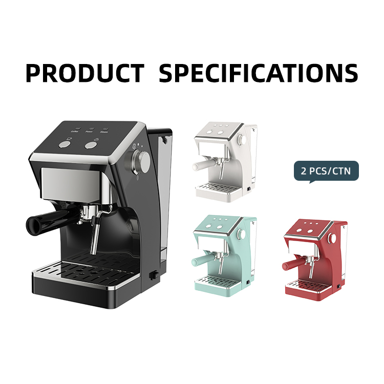 Jewin Espresso Coffee Machine Household Coffee Maker 1000W 1.5L Wate Tank Automatic