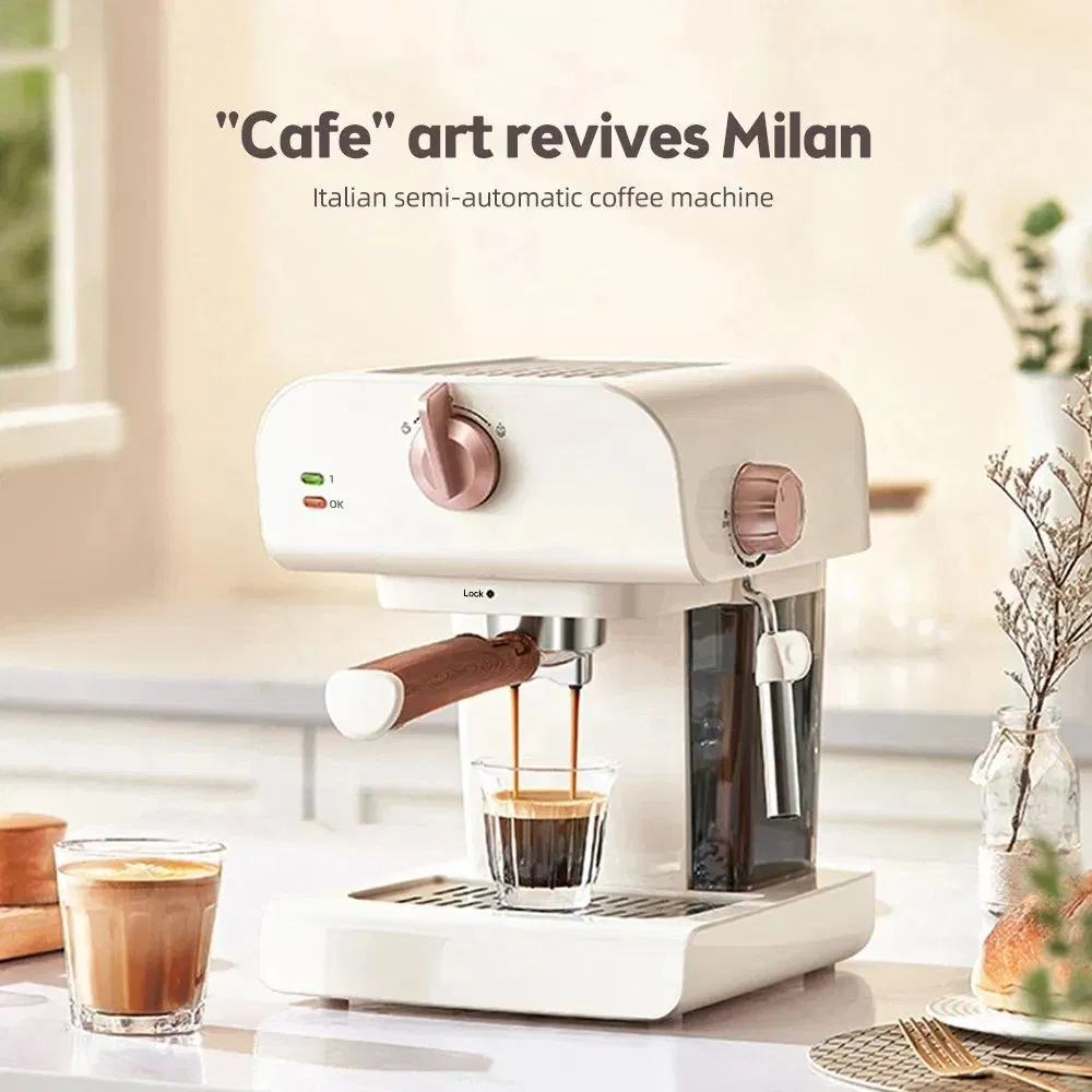 Capsule Coffee Machine Pump Pressure Home Office Single Serve Mini Espresso Coffee Maker with Removable Water Tank