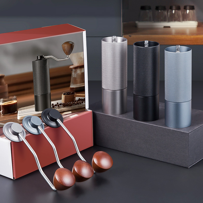 Small Drawer Coffee Station with Portable Espresso Machines and Grinders