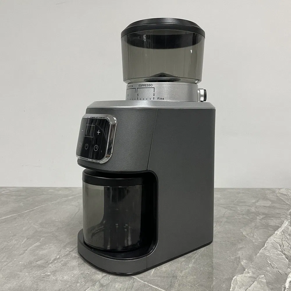 GF2005b Automatic Stainless Steel Burr Coffee Grinder for Single Dose Home Brewing