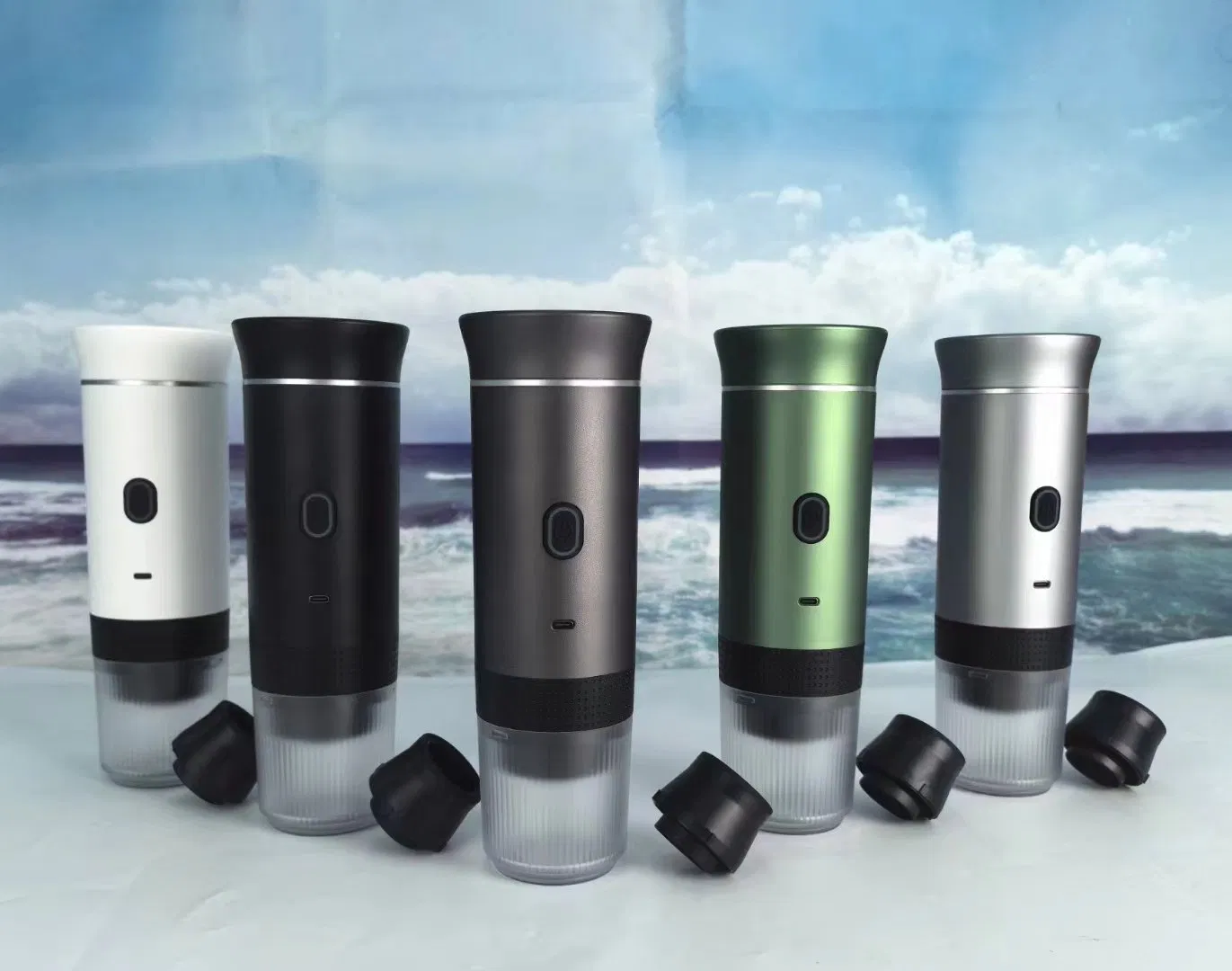 Portable Coffee Maker with Self- Heating Travel Drip Capsule Coffee Espresso Machine Mini Portable Cold Hot Brew Coffee Maker