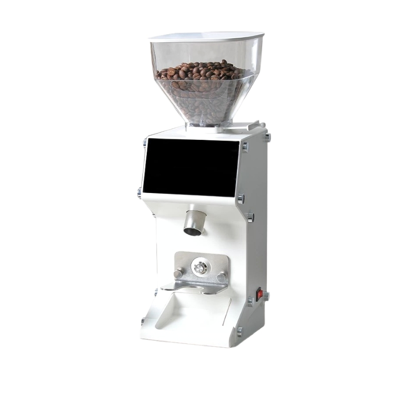 Automatic Flat Burr Commercial Coffee Bean Grinder Machine Electric Espresso Coffee Maker