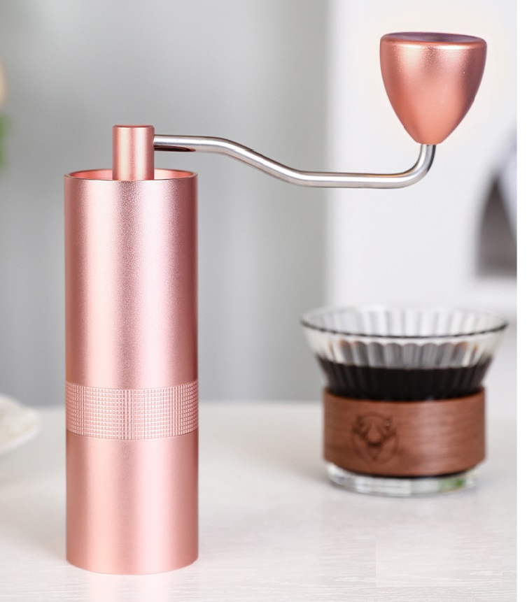 Manual Coffee Grinder Stainless Steel Conical Burr Aluminum Housing Adjustable Settings Ez31454