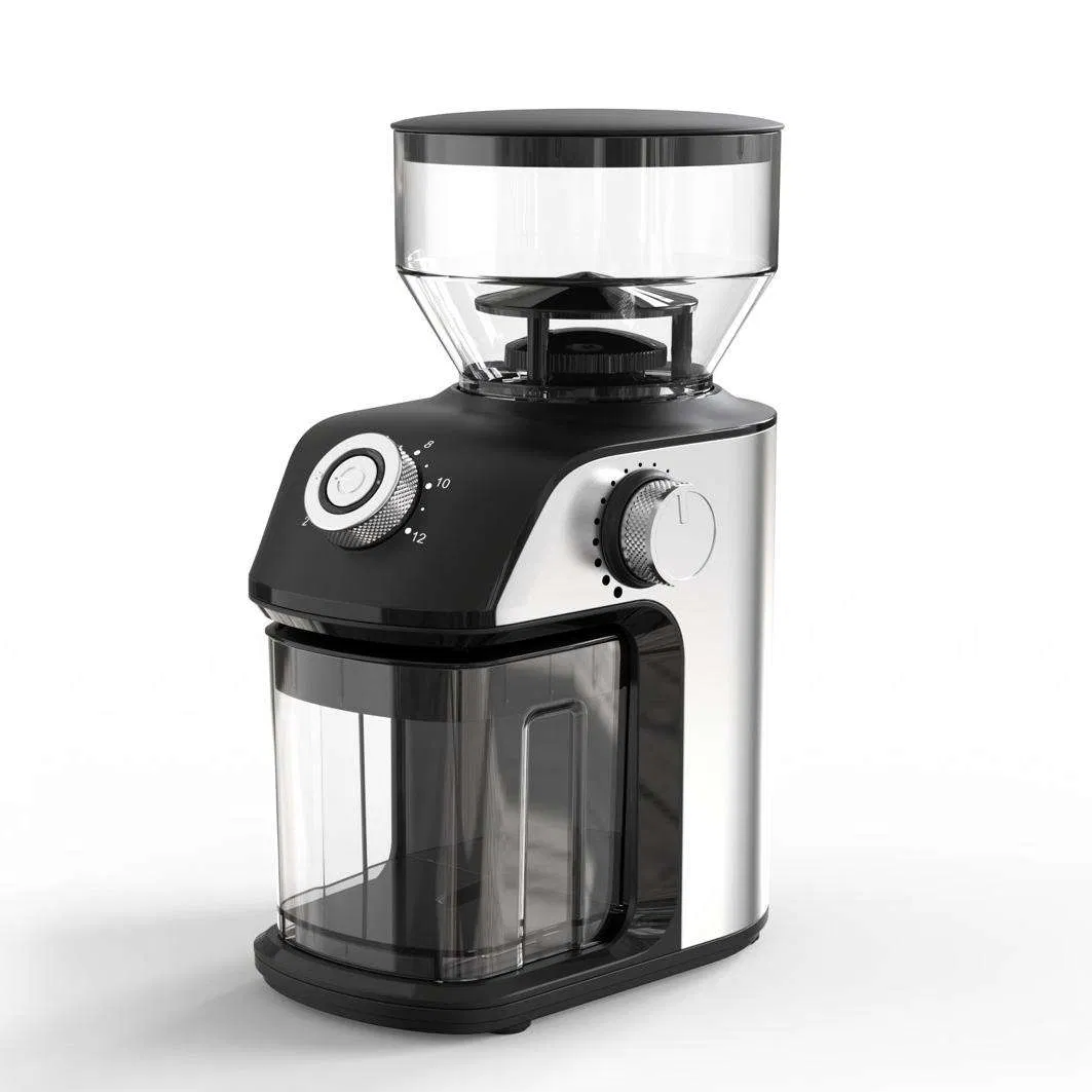 Electric Burr Coffee Grinder, Adjustable Burr Mill with 18 Precise Grind Setting for 2-14 Cup