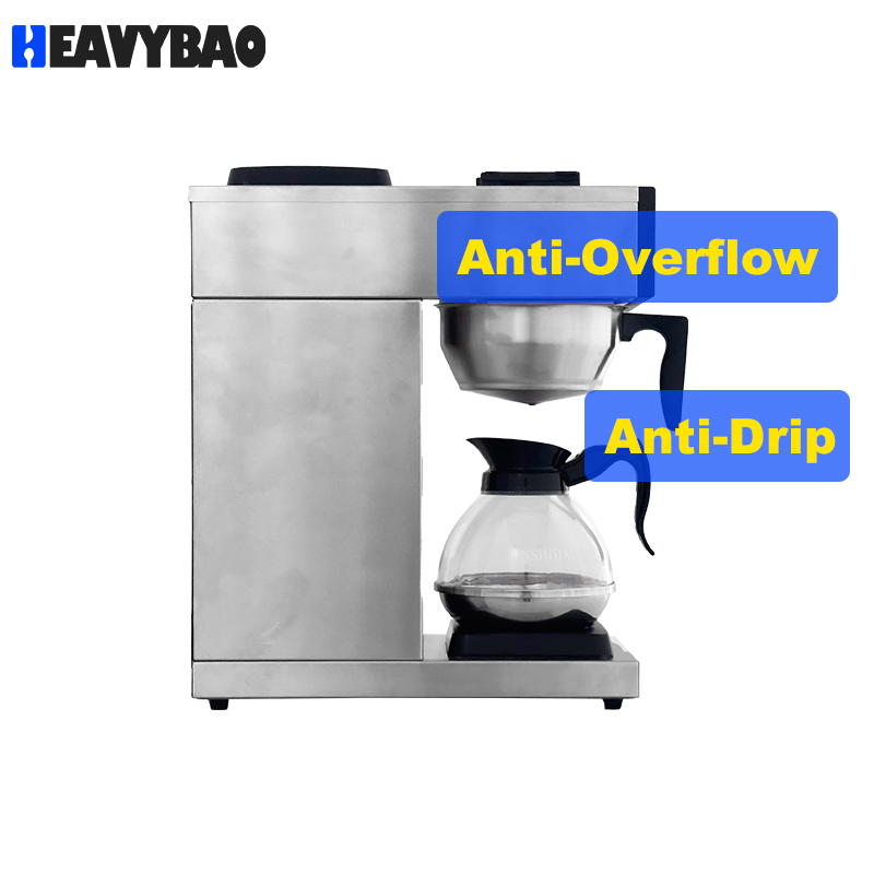 Heavybao OEM Automatic Electric Commercial Hotel Buffet Catering Drip Filter Coffee Maker Brewer Machine