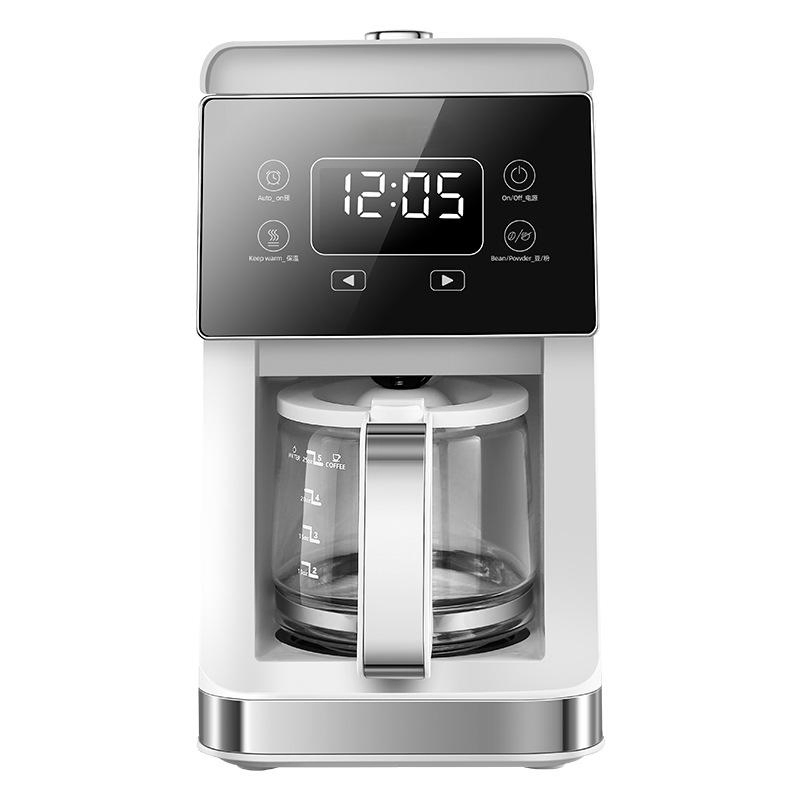 Coffee Machine Fully Automatic Freshly Ground Household American Drip Grinding Integrated Bean Powder Dual-Purpose Coffee Pot