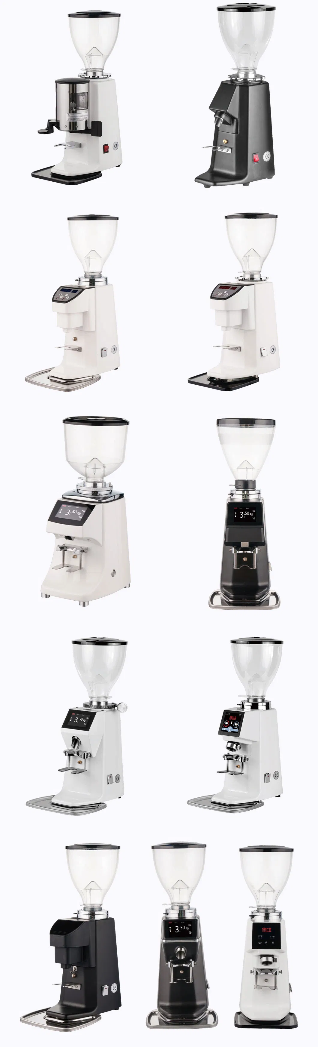 Robust 300W 220V Commercial Electric Burr Coffee Grinder Precision Adjustable Grind
