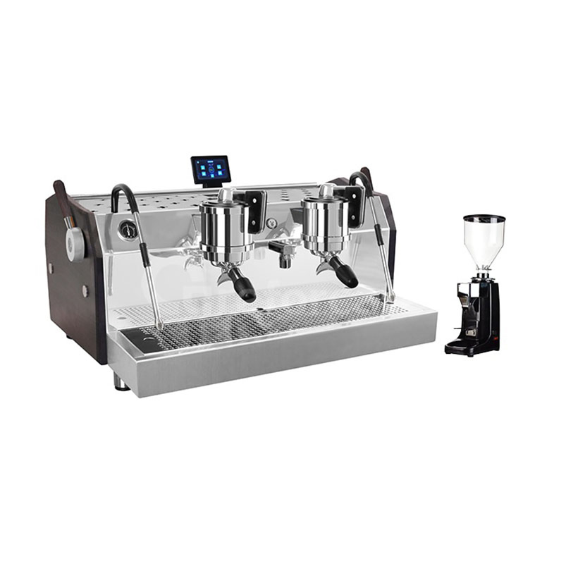 Stainless Steel Professional Double Group 4350W Rotary Pump Commercial Italy Coffee Espresso Machine for Cafe