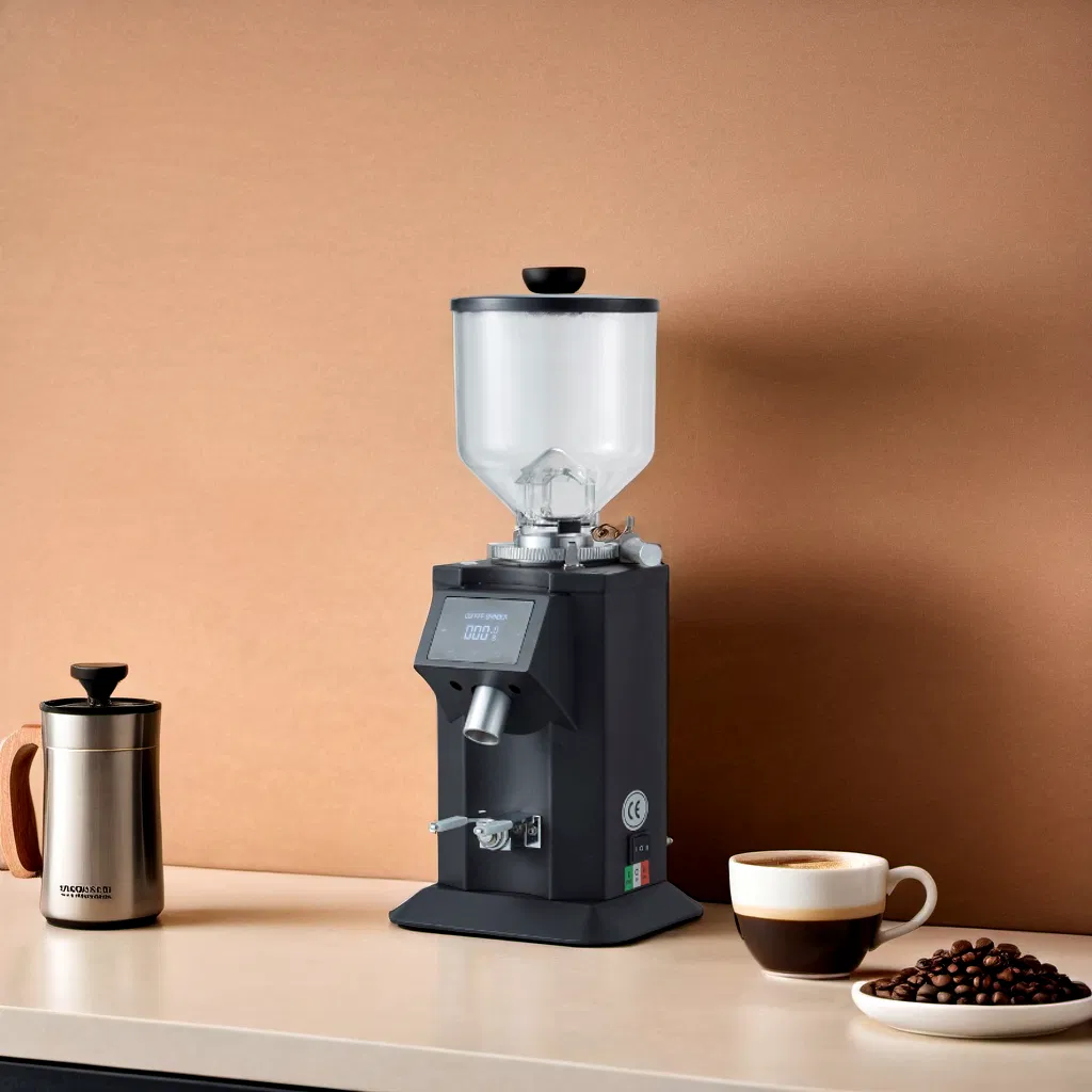 74mm Burr Professional Electric Espresso Coffee Grinder with LCD Screen Commercial Electric Coffee Grinder