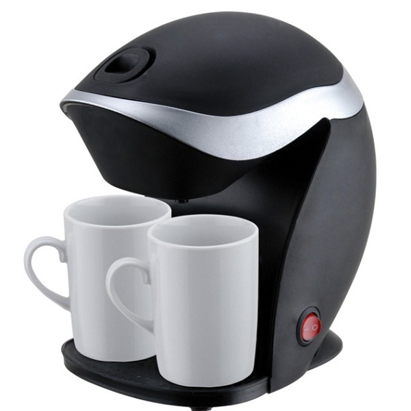 Portable Doulbe Cups Espresso Anti-Drip Coffee Maker 2 Cups