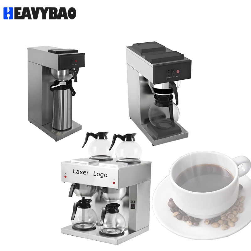 Heavybao Electric Commercial Household Efficiency Cappuccino Drip Coffee Maker Machine with CE RoHS