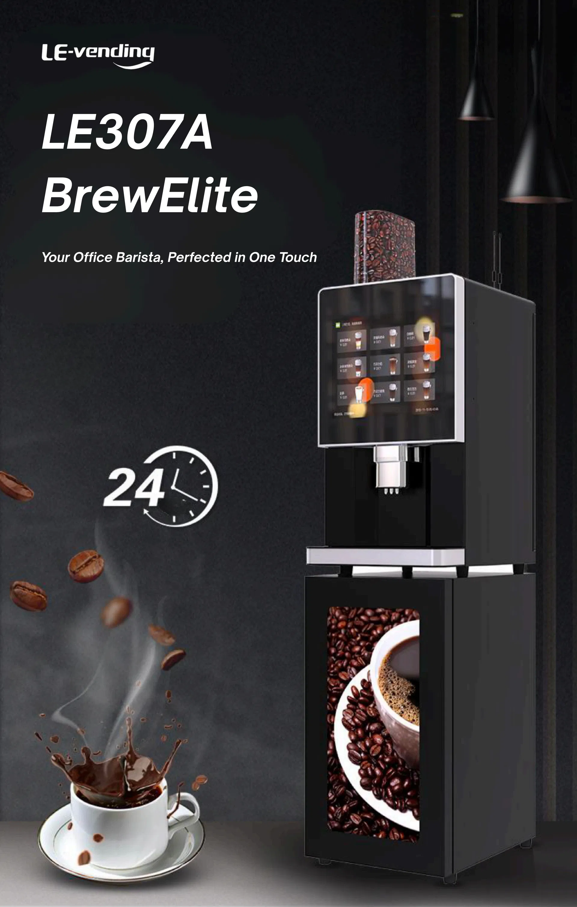 Automatic Cashless Office Coffee Vending Machine