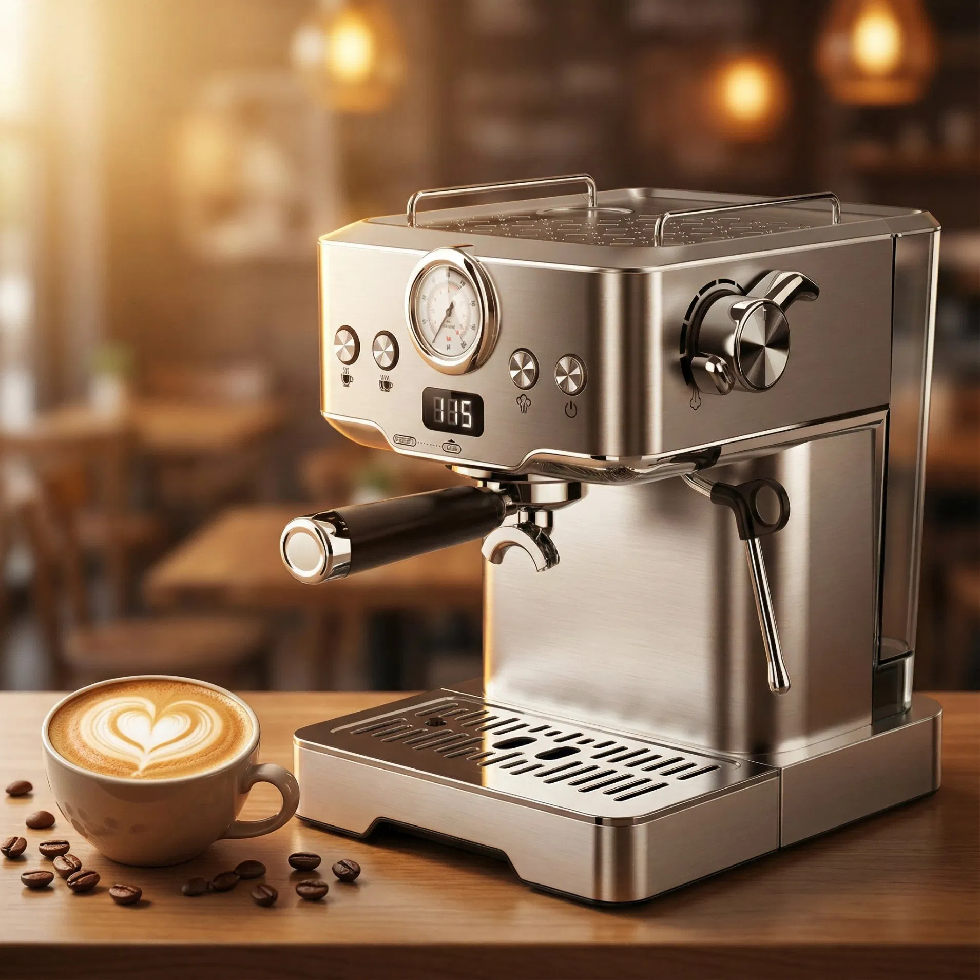 Semi-Automatic Espresso Coffee Machine with 20 Bar Pressure