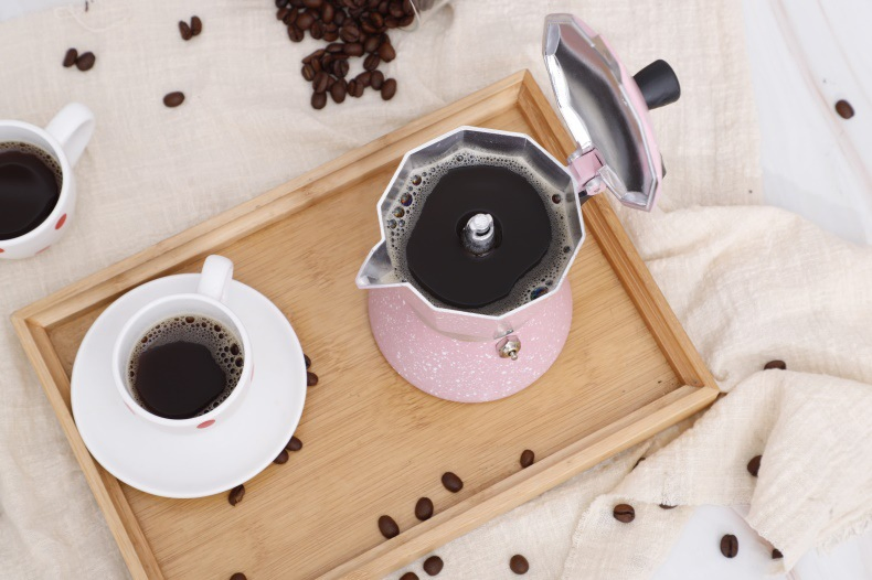 6 Cup Stovetop Espresso Maker, Premium Aluminum Moka Pot Italian Espresso Coffee Maker Household Usage