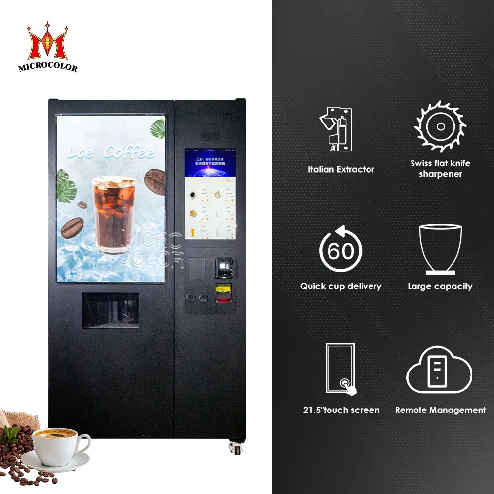 Coffee Vending Machine with Card Payment Quick Espresso Coffee Machine for Restaurant, Home, Office