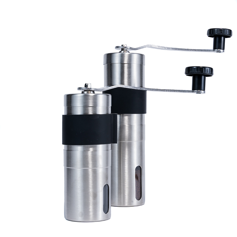 Wholesale Stainless Steel Burr Custom Logo Manual Coffee Bean Hand Grinder Set