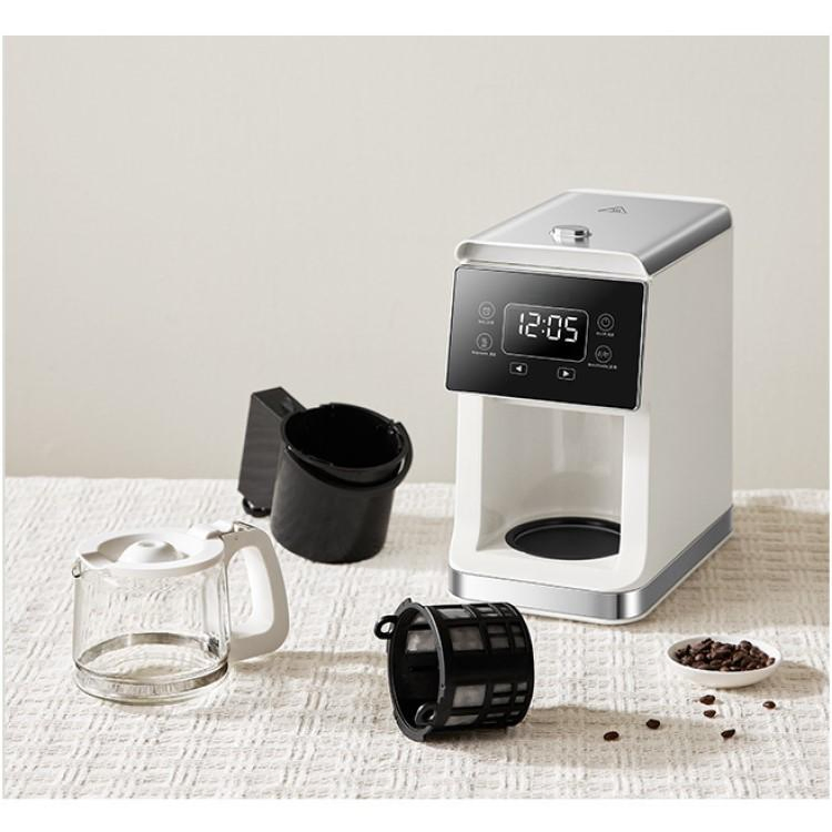 Coffee Machine Fully Automatic Freshly Ground Household American Drip Grinding Integrated Bean Powder Dual-Purpose Coffee Pot