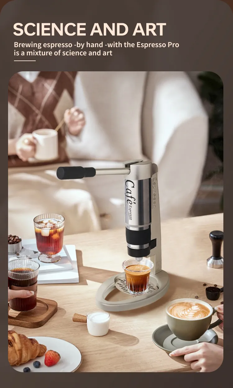 304 Stainless Steel Portable Hand Coffee Espresso Maker