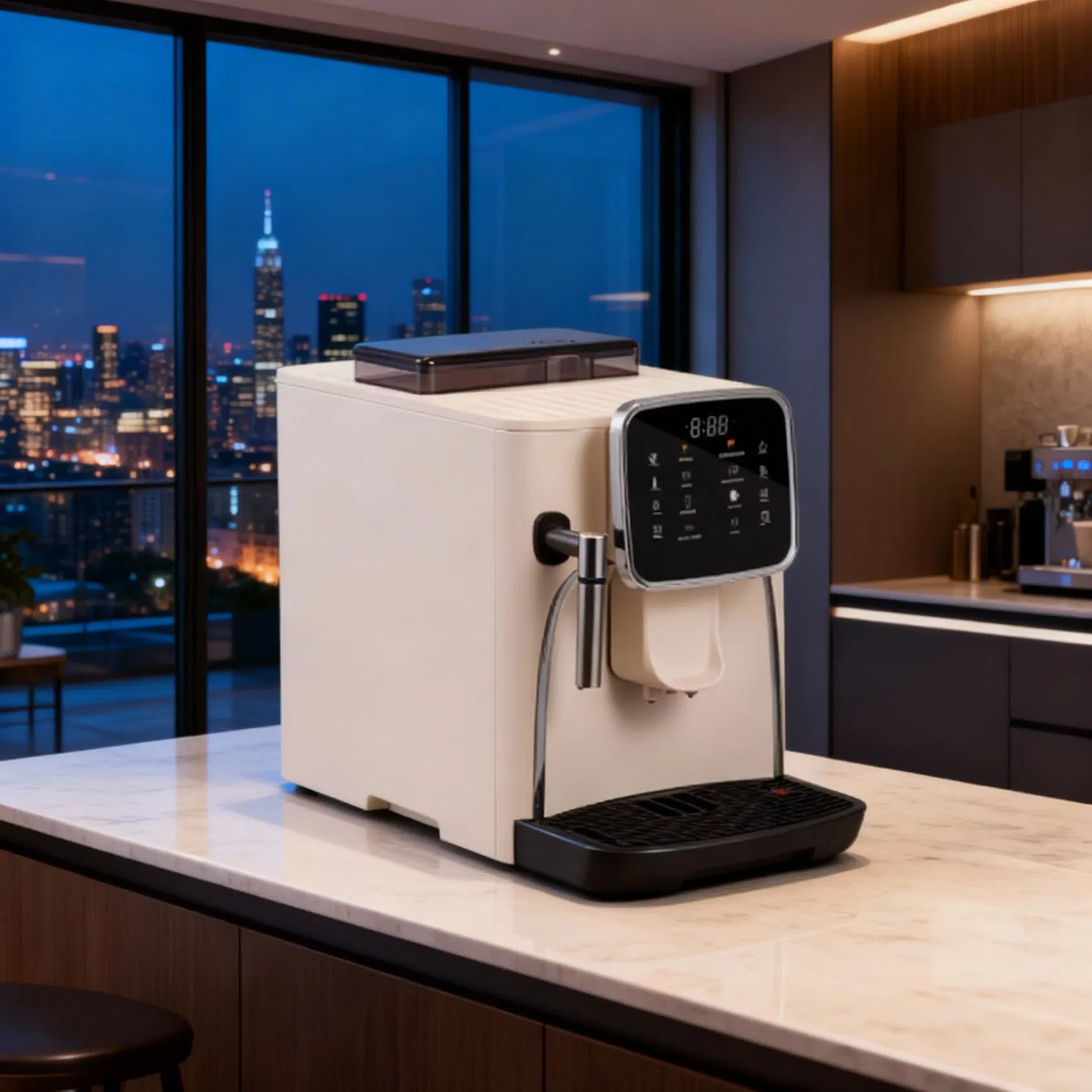 Commercial Coffee Machine for Office Use with Bean to Cup Fresh Grinding Technology