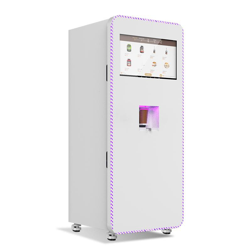 Self-Service Automatic Gym Sports Center Protein Shakes Vending Machine Hot and Cold Energy Drink Beverage Coffee Ice Vending Machine with Cooling System