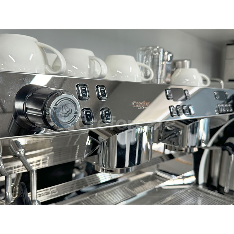 Italian Classic 2 Groups 9bar Rotary Pump Commercial Semi-Automatic Espresso Coffee Machine with LED Light