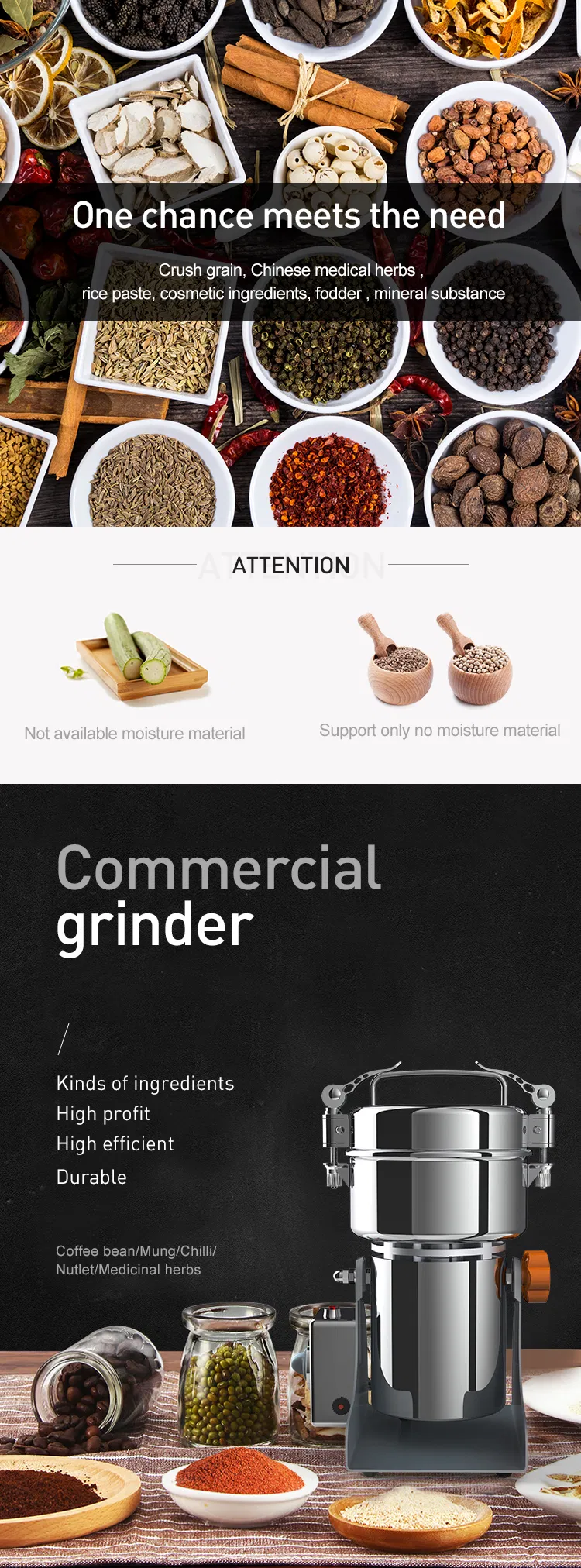 Multifunction Mini Grain Grinder