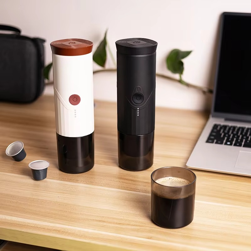 Portable Coffee Machine Small Rechargeable Espresso Office Home Outdoor Capsule Extractor Coffee Machine for International Coffee Lovers