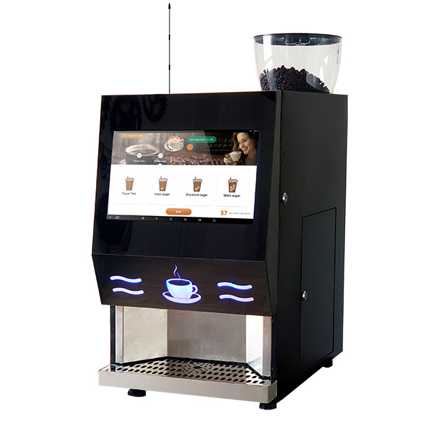 Auto Self Cleaning Stand Office Vending Machine Fresh Coffee Tea Milk Juice Vending Machine