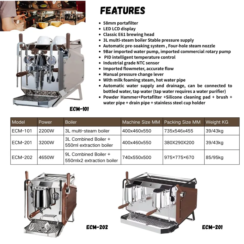 Commercial Semi-Automatic Espresso Coffee Machine