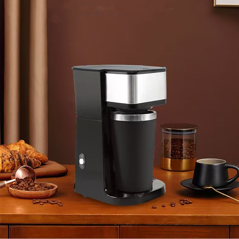 American Drip Coffee Machine 110V Milk Tea Maker Automatic Coffee Maker with Cup