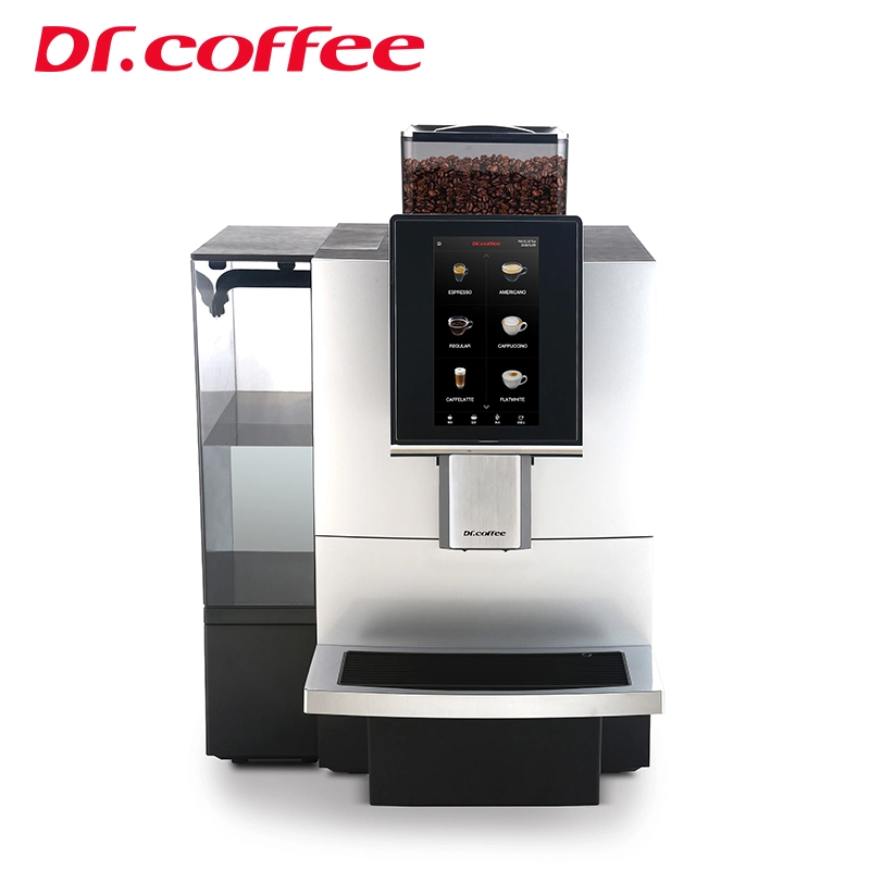 Dr. Coffee F12 Silver Color Fully Automatic Expresso Coffee Machine for Office Store