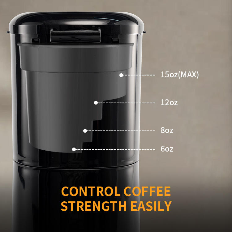 Mini Coffee Maker Single Serve Automatic Coffee Machine Descaling Reminder and Self Cleaning Coffeemaker