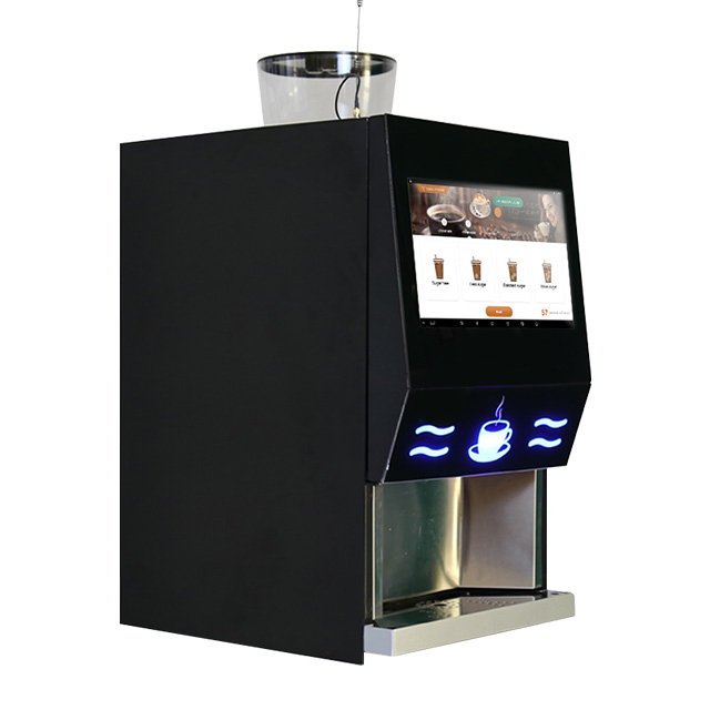 Auto Self Cleaning Stand Office Vending Machine Fresh Coffee Tea Milk Juice Vending Machine