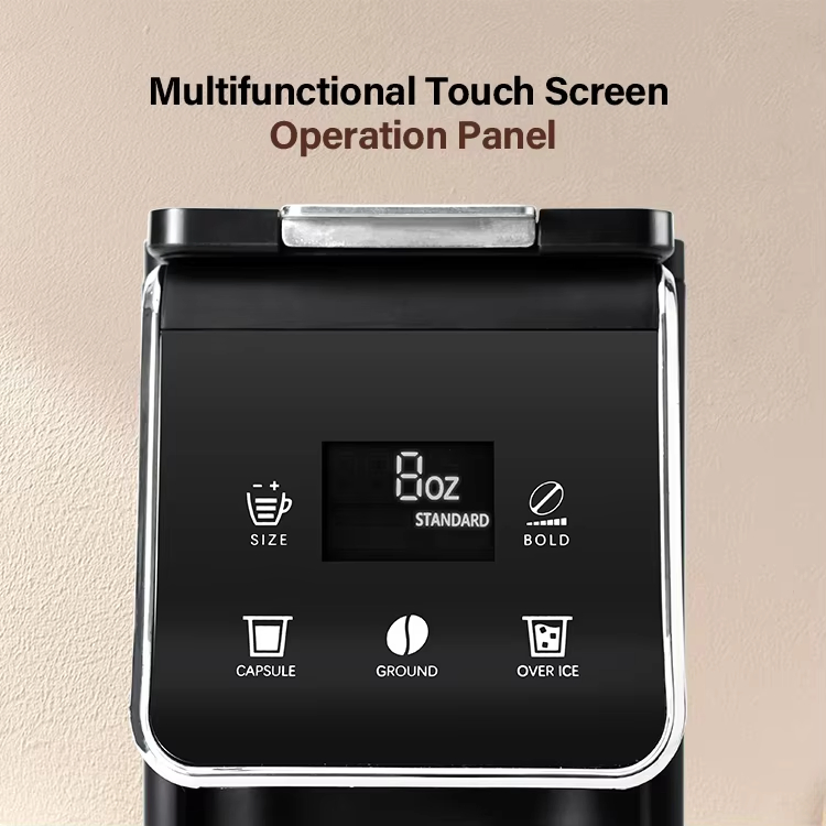 Hot &amp; Iced Coffee Maker with Bold Setting Single Serve Coffee Maker for K Cup and Grounds