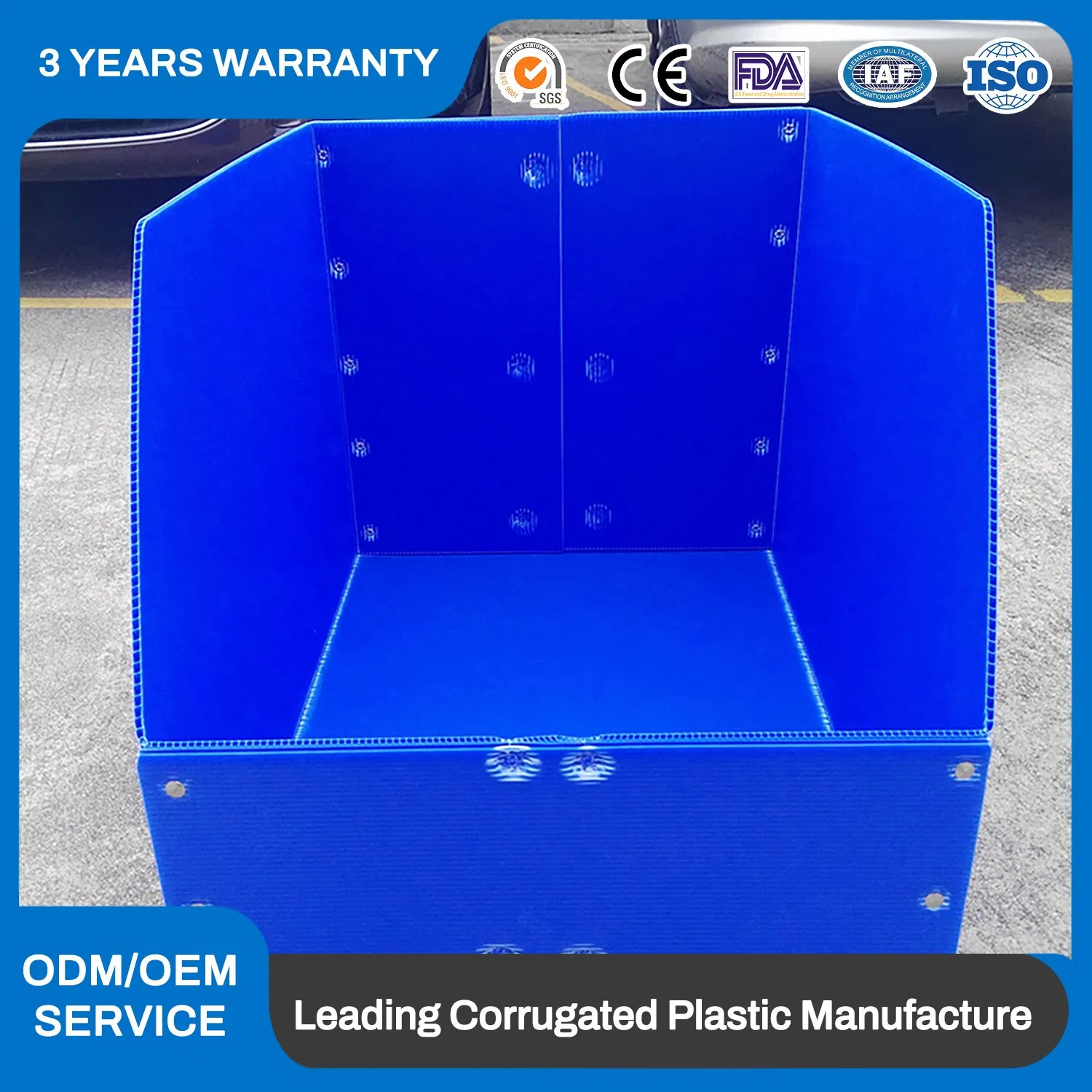 Caja corrugada a prueba de golpes, de alta resistencia, no tóxica, para formación al vacío, a prueba de humedad, para particiones, buzones, estantes de exhibición y embalaje industrial