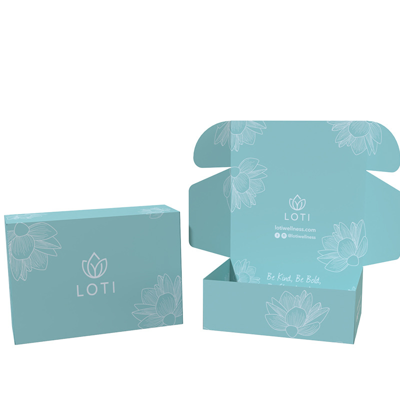 Caja de cartón kraft plegable personalizada para ropa, joyería, perfume, alimentos, envío y embalaje, paquete de regalo de Navidad
