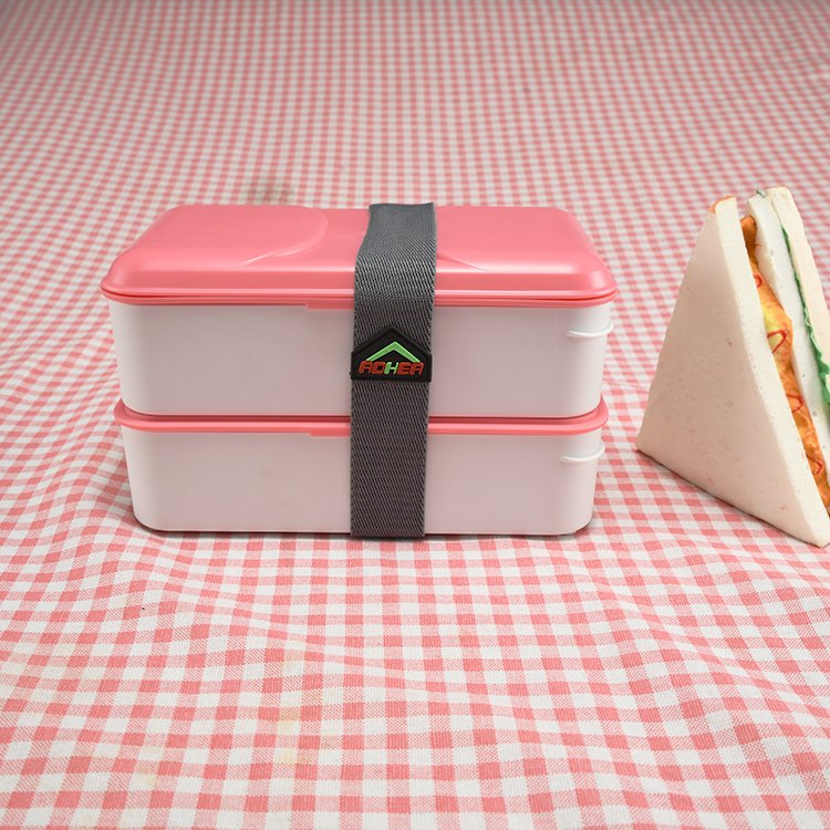 Conjunto de Bento de Alta Calidad OEM ODM de Doble Compartimento para Preparación de Comidas, A Prueba de Lavavajillas y Libre de BPA, Calidad de Exportación con Caja de Embalaje Personalizada