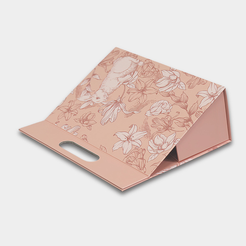 Caja de regalo portátil de lujo reciclable, caja plegable de una pieza para perfume, embalaje personalizado para exportación