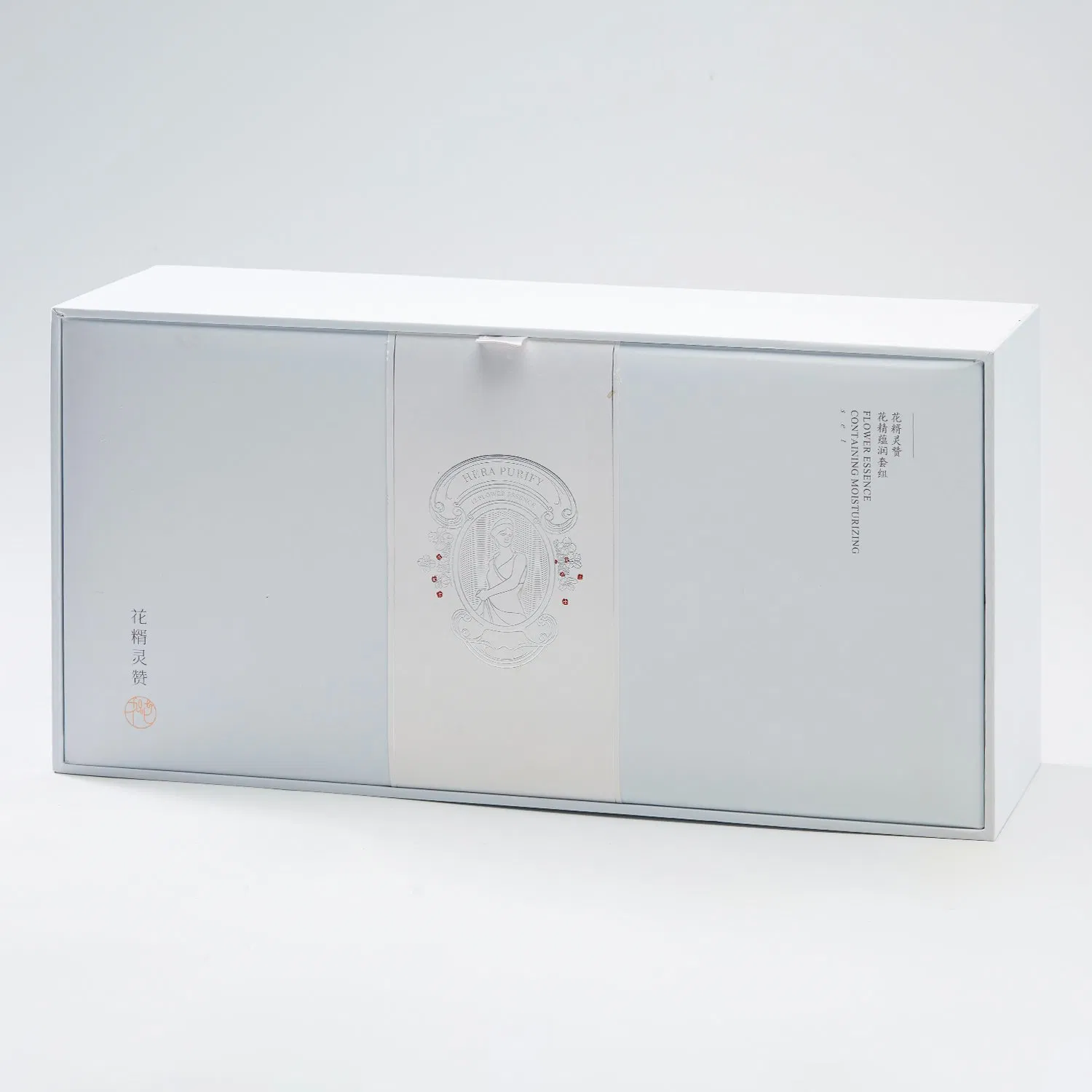 Caja de regalo blanca de papel artístico a precio de fábrica con espuma EVA y caja de cartón corrugado montada