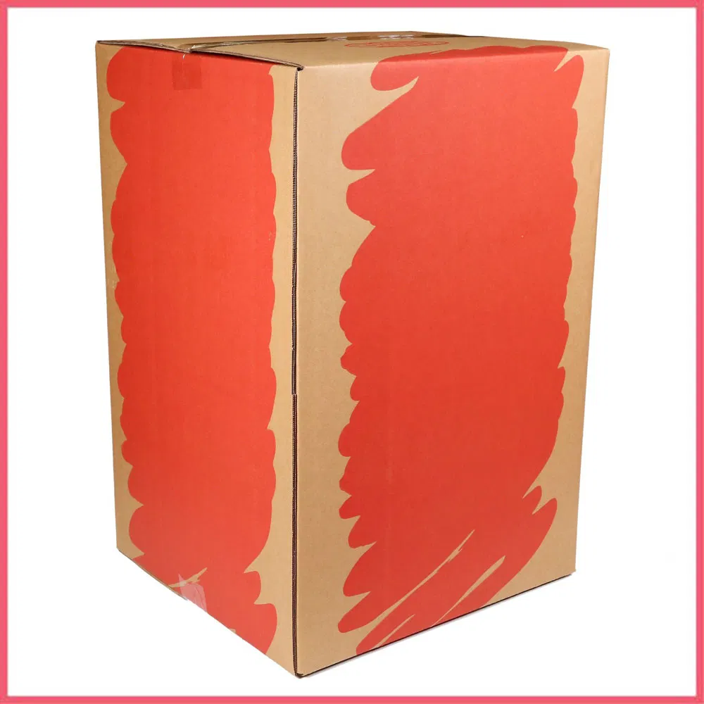 Caja de cartón corrugado grande personalizada blanca marrón para vino, ropa, agua, mariscos congelados, carne, zapatos, transporte, mudanza, envío, entrega, embalaje