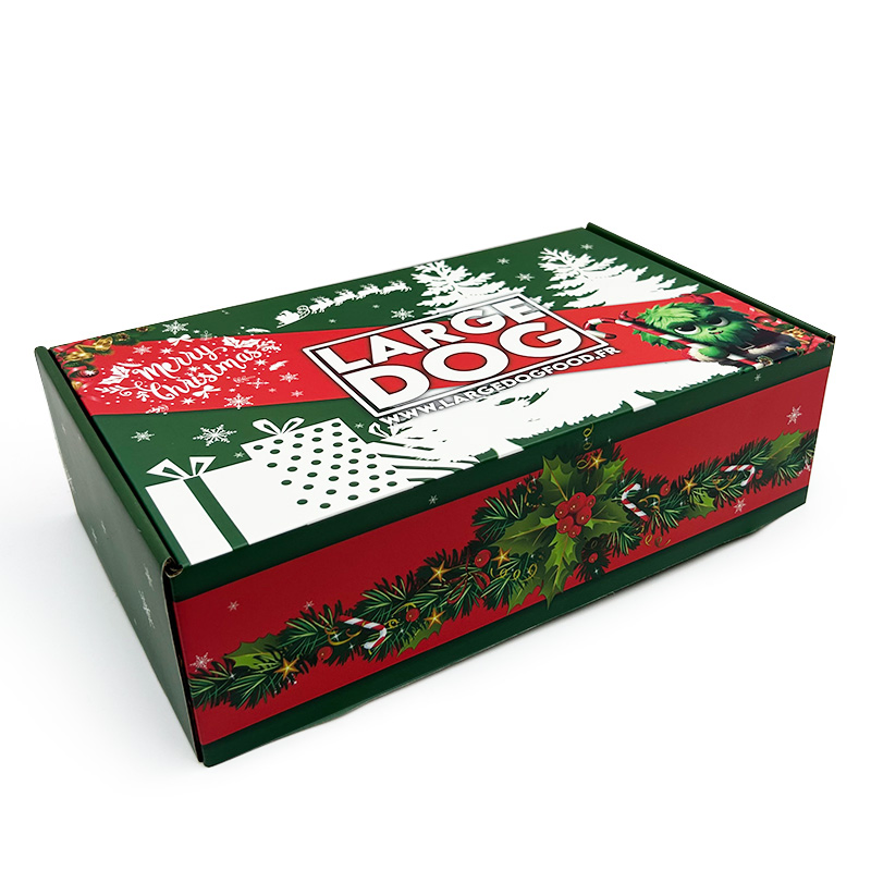 Caja de correo plegable - Caja de cartón navideña para ropa y envoltura de regalos