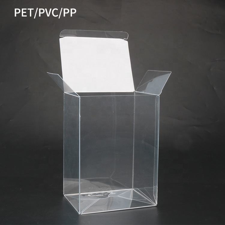 Caja de regalo personalizada de materiales reciclados Pet/PVC de fábrica en Shanghái, caja de plástico completamente transparente para uso de regalos de pegatinas