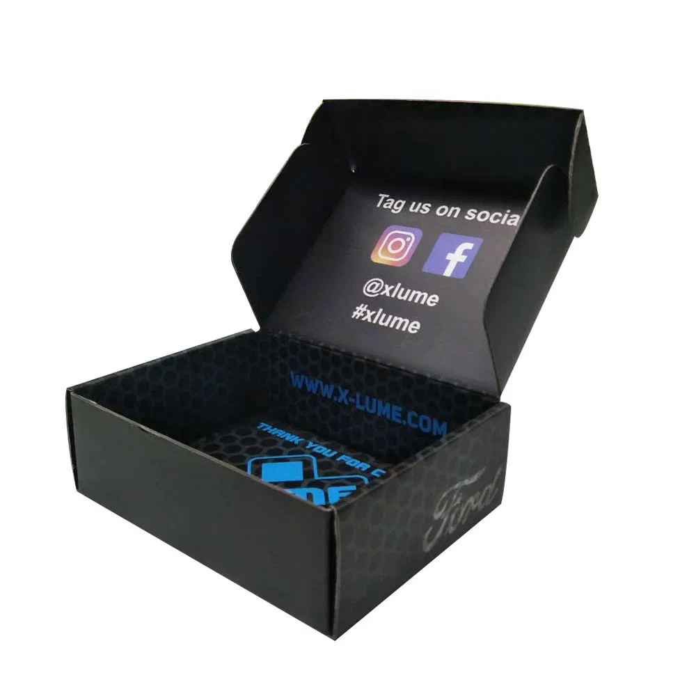 Nuevas cajas de envío de joyería de precio de fábrica de material, laminación mate, herramientas electrónicas, caja de embalaje de papel