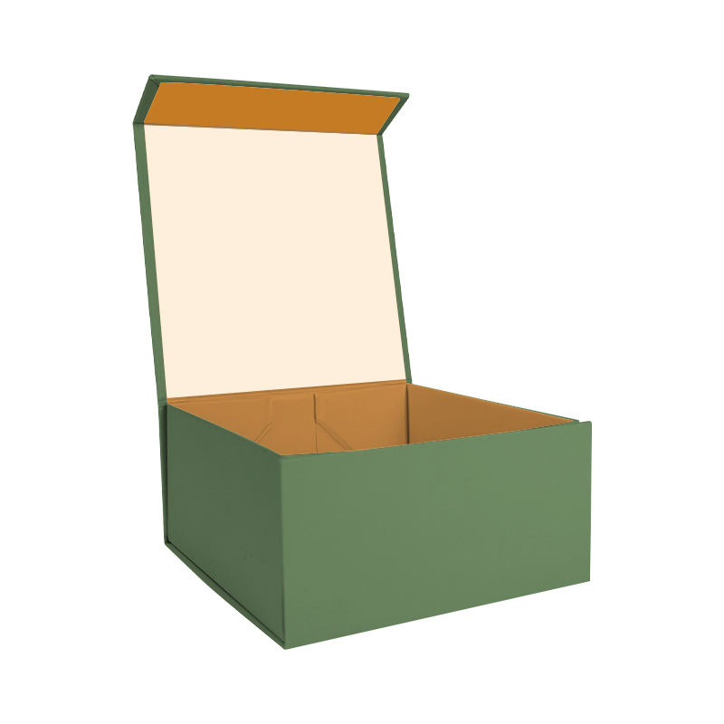 Caja de embalaje rígida personalizada con logo, acabado magnético, caja plegable