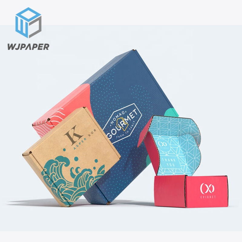 Caja de cartón kraft de lujo para envíos de comercio electrónico, embalaje y envío