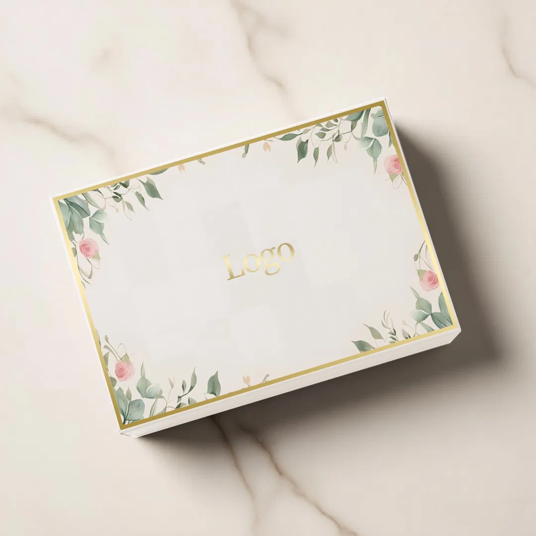 Caja de regalo de chocolate de lujo personalizada con tapa rígida y base, de grado alimenticio, con divisores para fechas de empaque