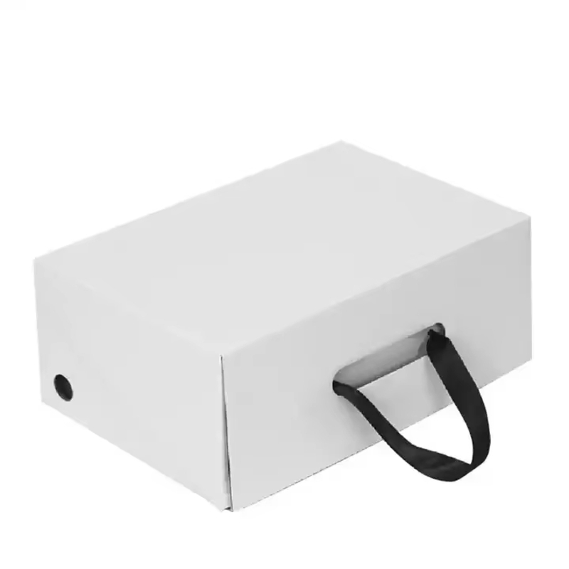 Caja de embalaje de papel kraft para almacenamiento de zapatos, electrónica, cosméticos, perfumes, tarjeta de color, reciclable FSC, personalizada y premium
